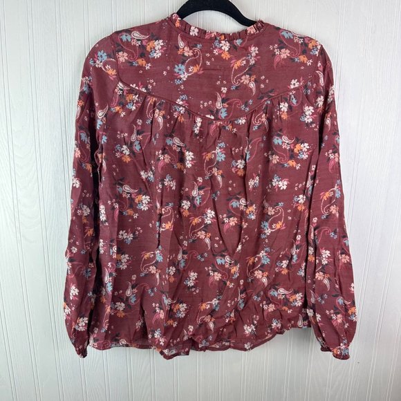 LC Lauren Conrad Blouse Floral print Button Down Size small - Picture 2 of 4